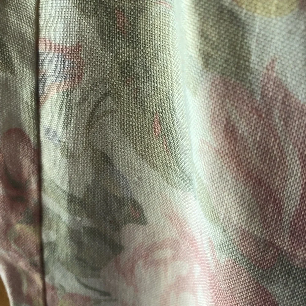 Jones New York Sport Floral Linen Skirt Sz 6P - Picture 6 of 8